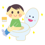 トイレトレーニングの子供のかわいいイラスト画像素材 無料 フリー