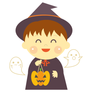 ハロウィンの魔女や黒猫のイラスト フリー 無料 商業利用可能