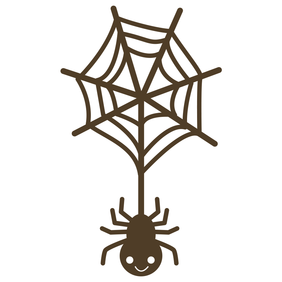 ハロウィンの蜘蛛のイラスト