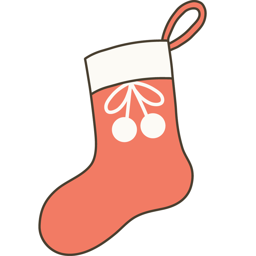 クリスマスの靴下のかわいいイラスト画像素材４ フリー 無料