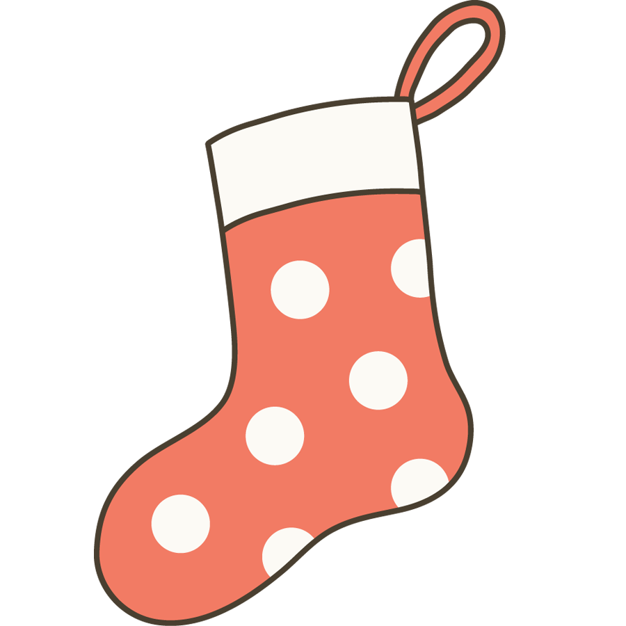 クリスマスの靴下のイラスト画像素材１ フリー 無料