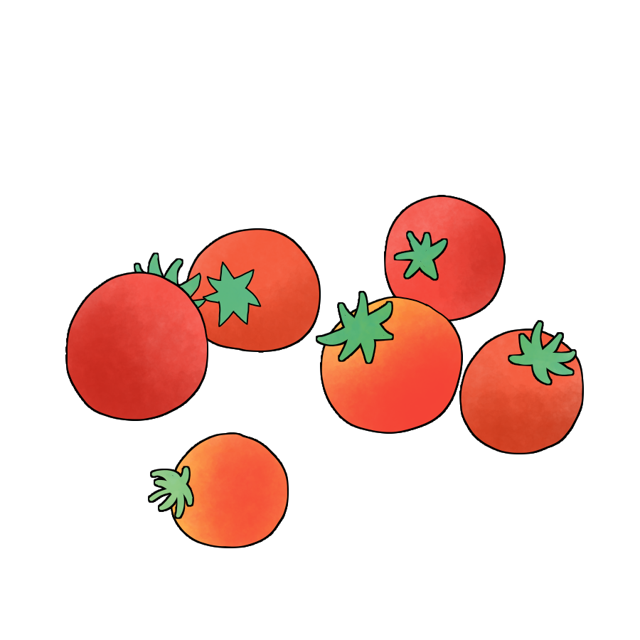 ミニトマトのかわいいイラスト画像素材 無料 フリー